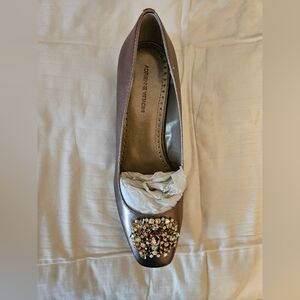 Adrienne Vittadini Champagne Bronze Embellished Women's Shoe Size 10M